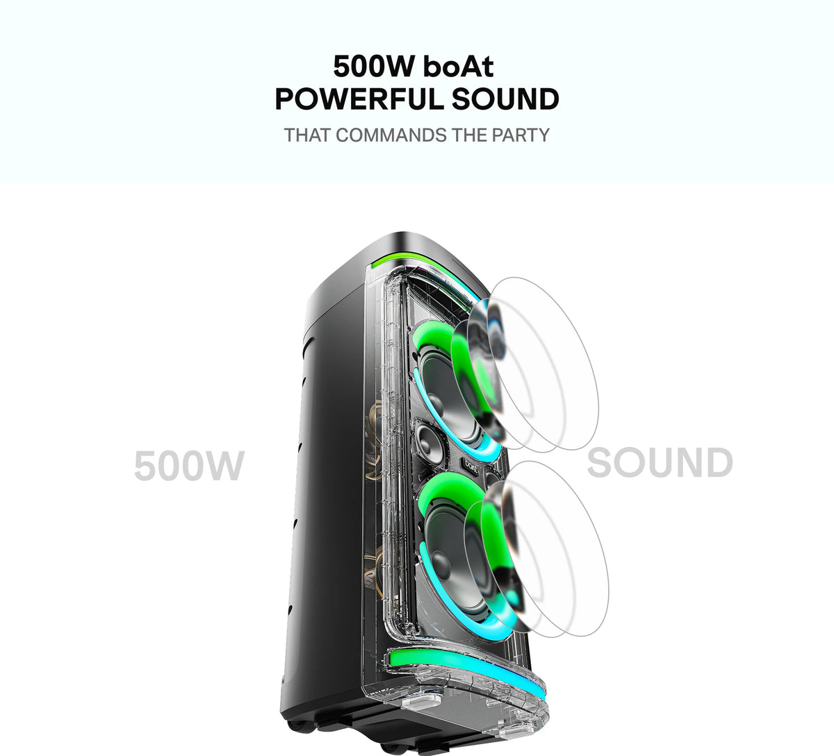boAt PartyPal 800 500W Bluetooth Party Speaker