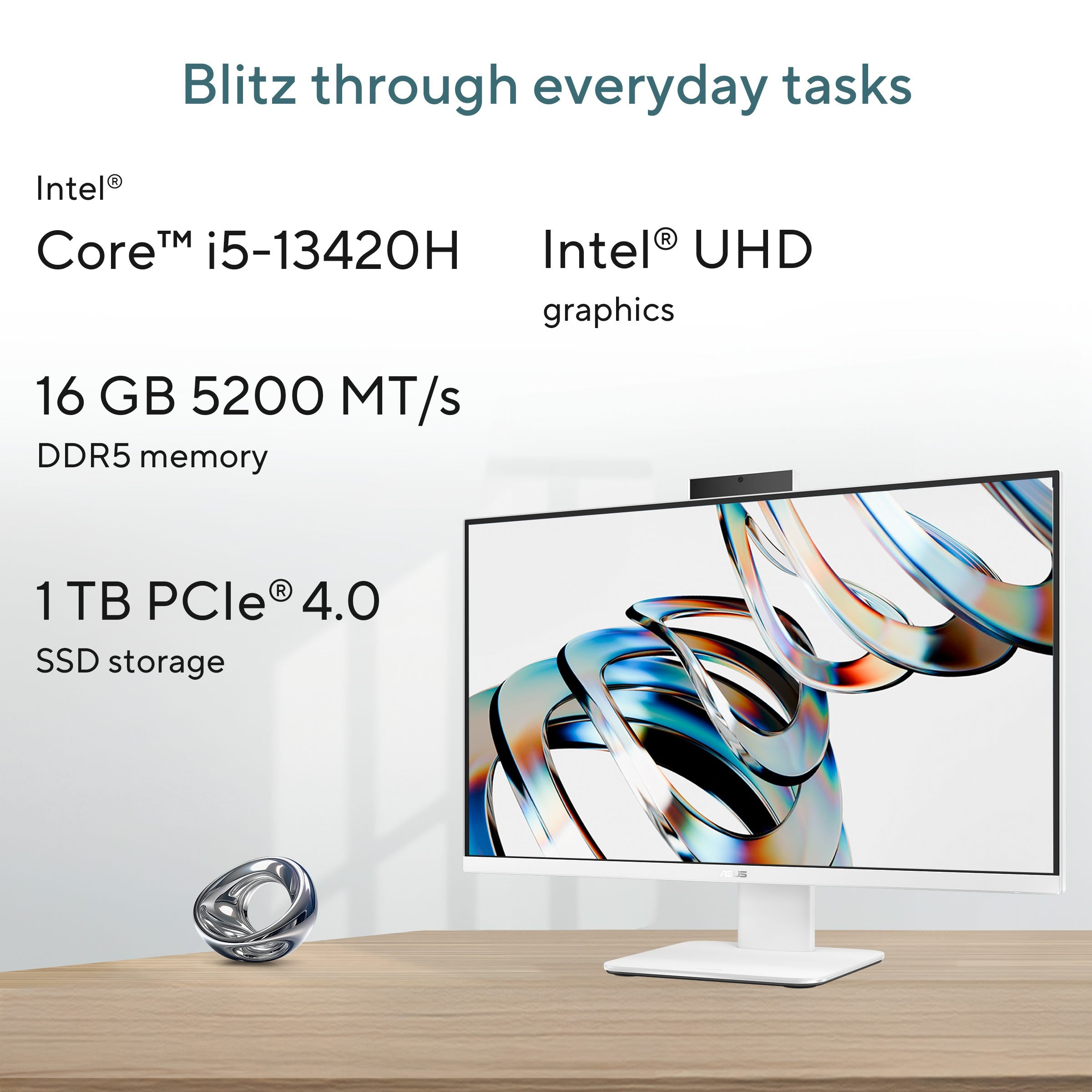 ASUS AIO V470 i5 16GB 1TB 27 FHD PC