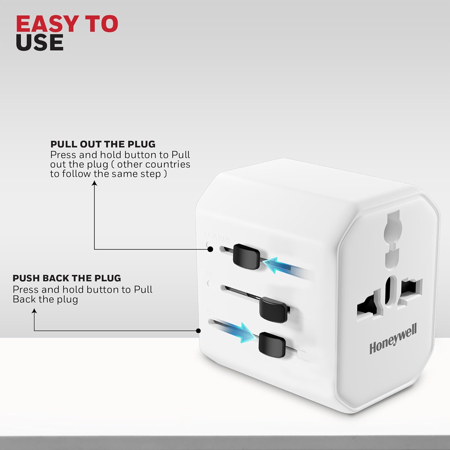 #Honeywell Universal Travel Adapter 3-in-1