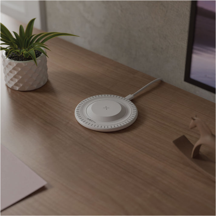 #Color_White_15W Fast Wireless Charging Pad XECH Powerbase with LED Light