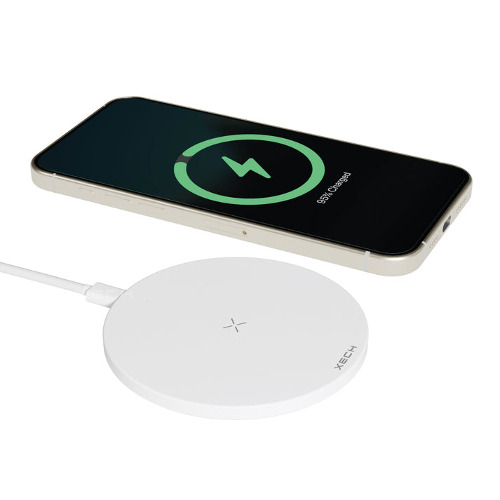#Color_White_10W Qi Wireless Charging Pad XECH Powerbase Lite Super-Slim