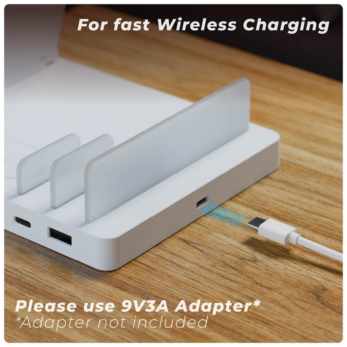 #Color_White_Wireless charging station for phone, earbuds, and smartwatch