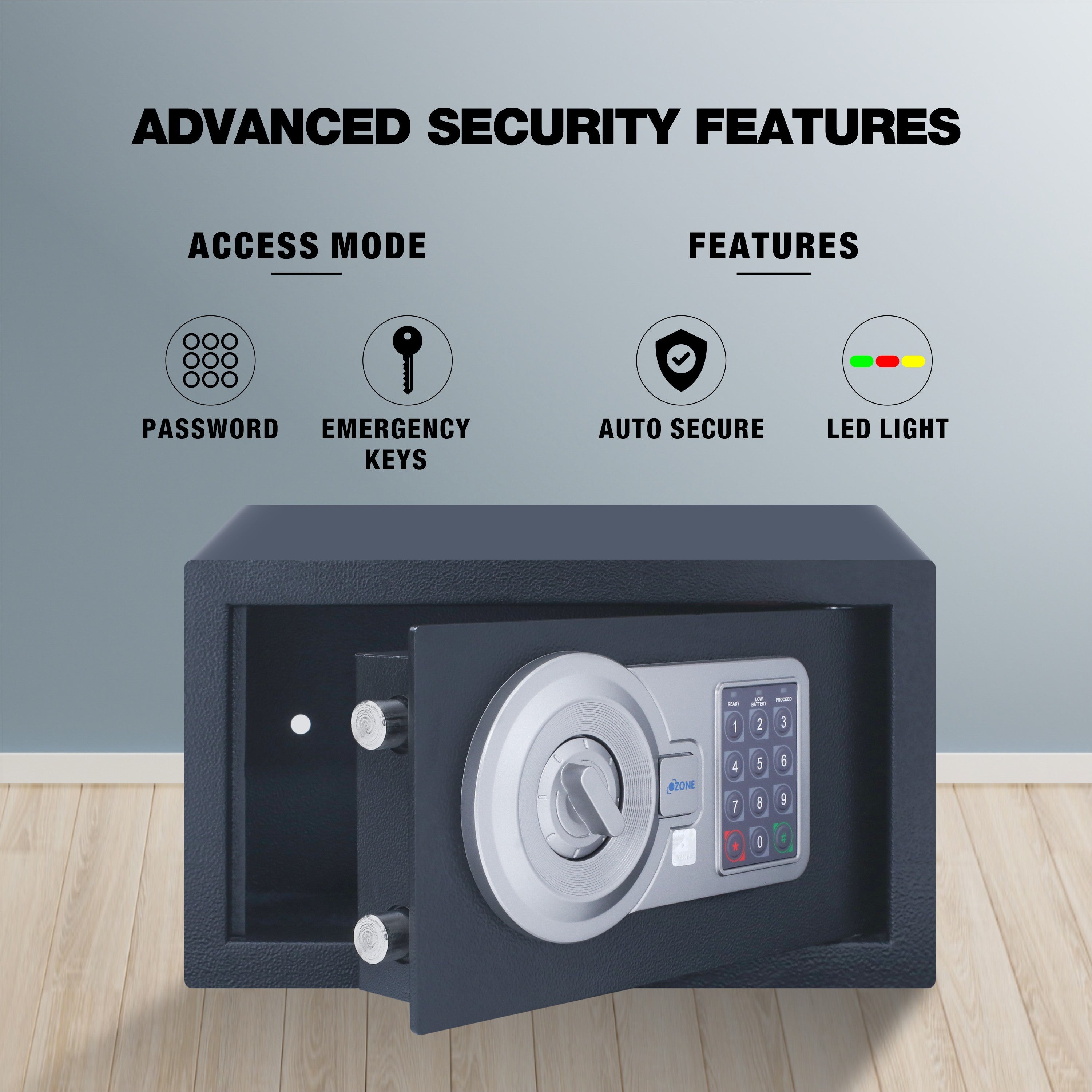 Ozone 9.2 Litres Digital Safe Locker