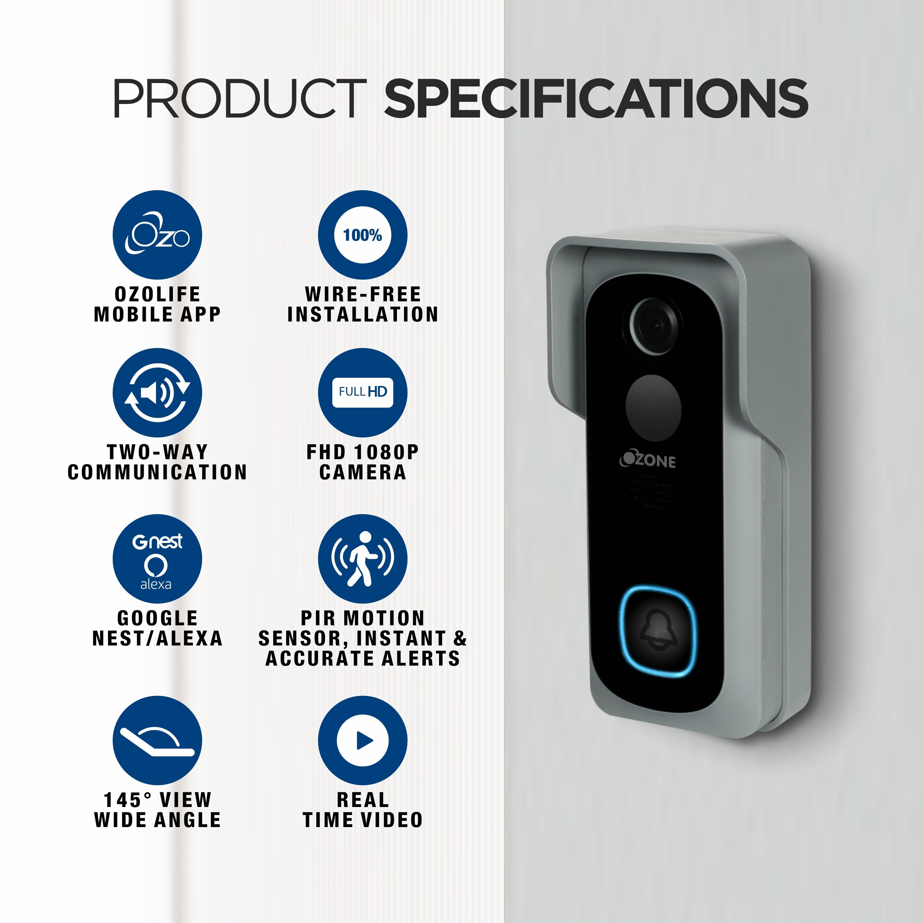 Ozone WDB Video Doorbell