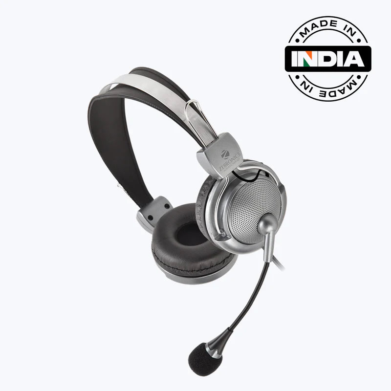 Zebronics Headphone USB Mic Supreme with 40mm drivers