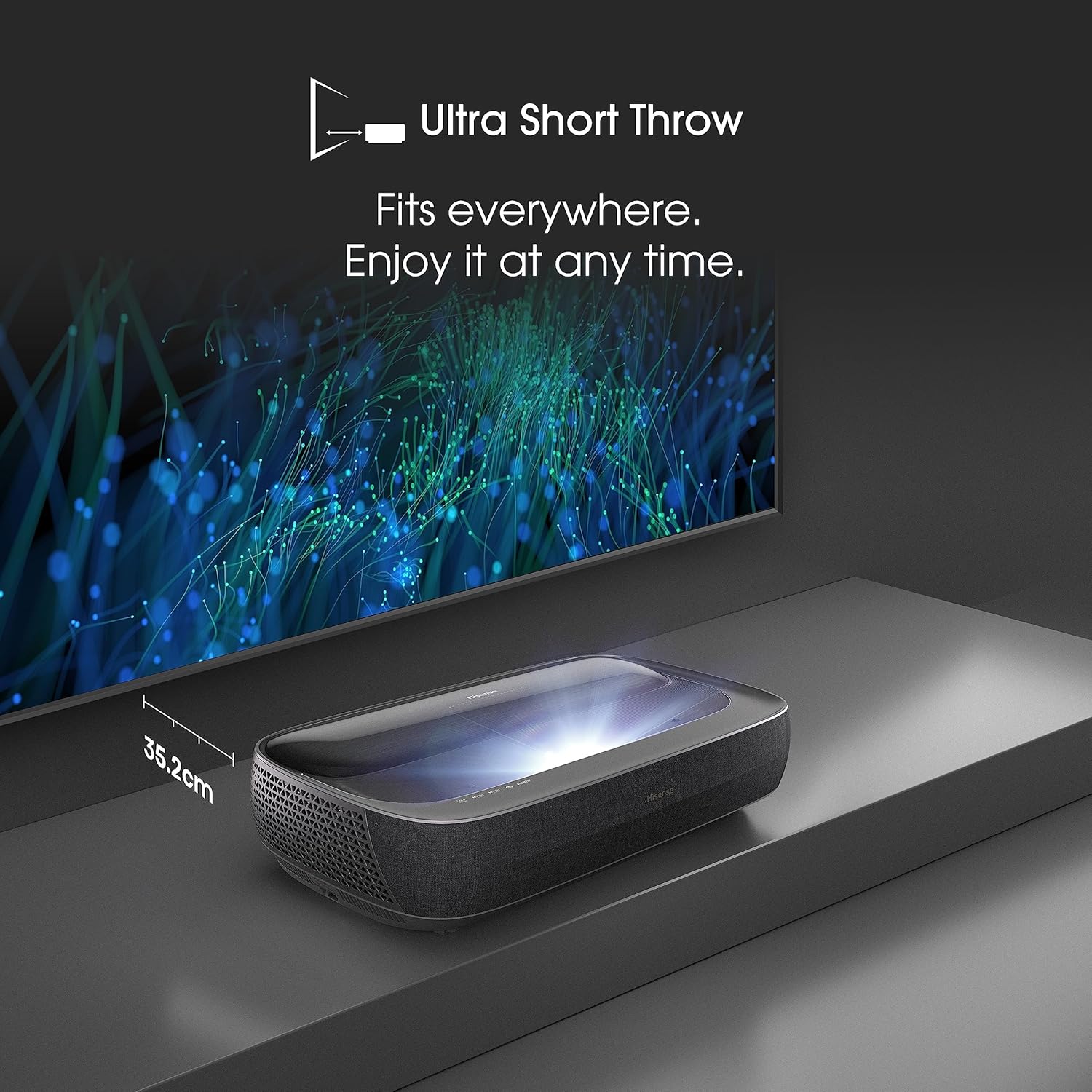 Hisense 305 cm (120 inches) Trichrom ALR Screen Series 4K Ultra HD Smart Laser TV 120L9HE (Black) With 2 Year Warranty