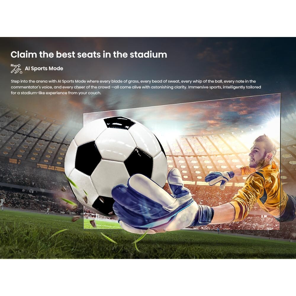 Hisense 109.22 cm (43 Inch) Ultra HD (4K) Smart TV, 43A65N, Black With 3 Year Warranty