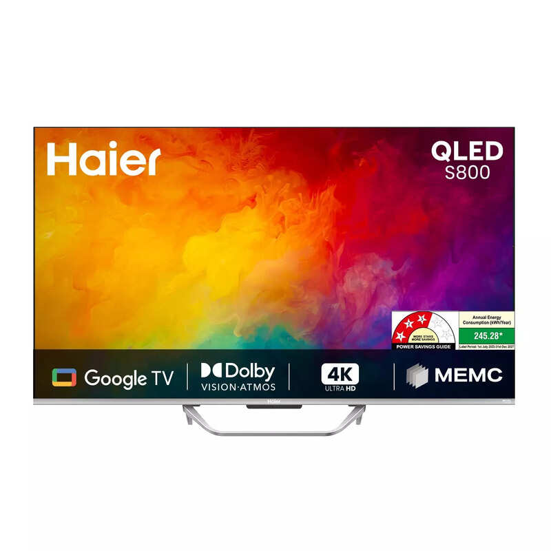 Haier Smart TV 65S800QT-P 65 Inch 4K QLED Google TV