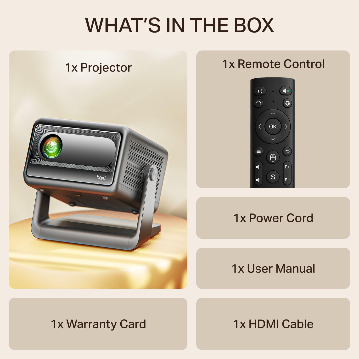 boAt CineHead E1 Smart Projector Saral Traders