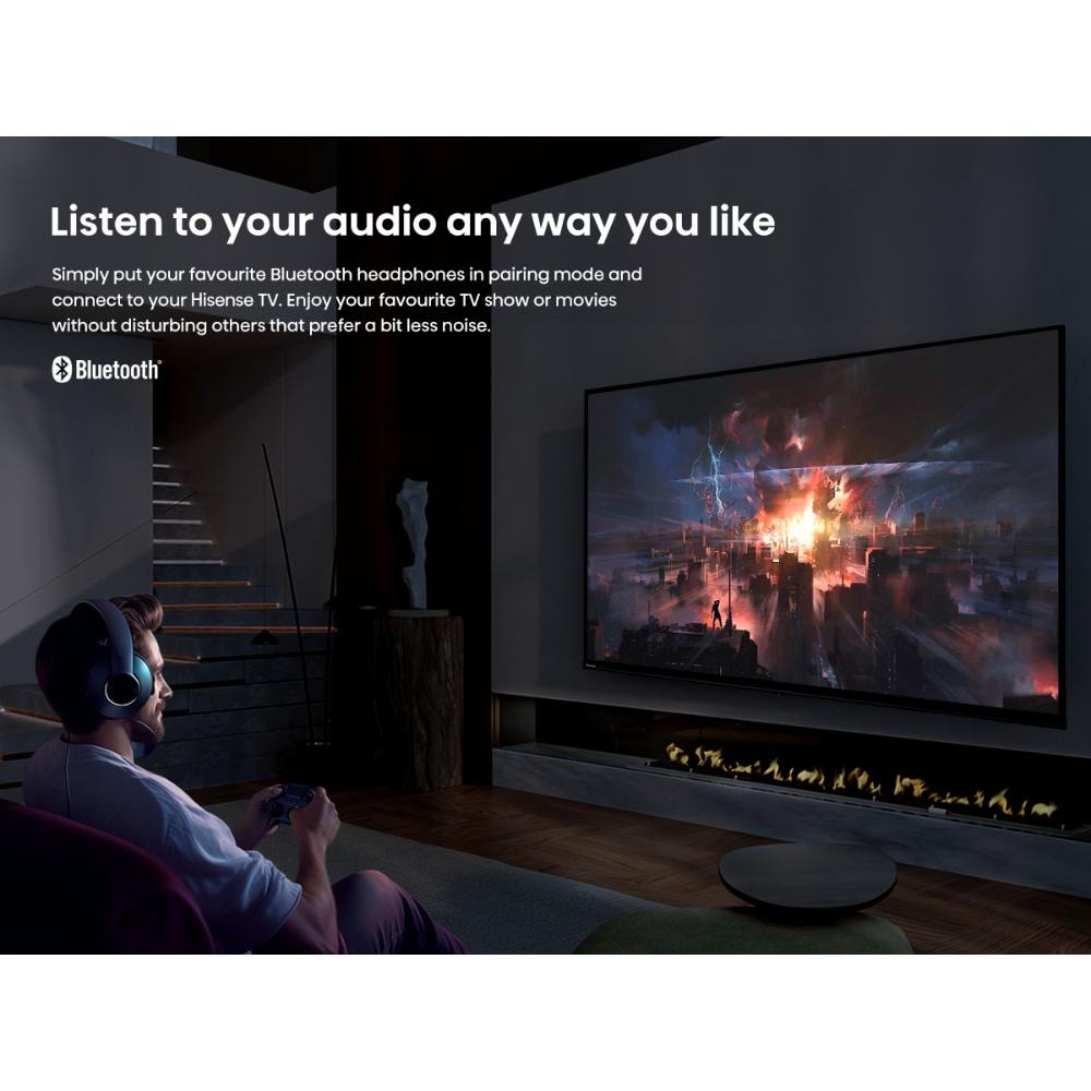 Hisense 109.22 cm (43 Inch) Ultra HD (4K) Smart TV, 43A65N, Black With 3 Year Warranty