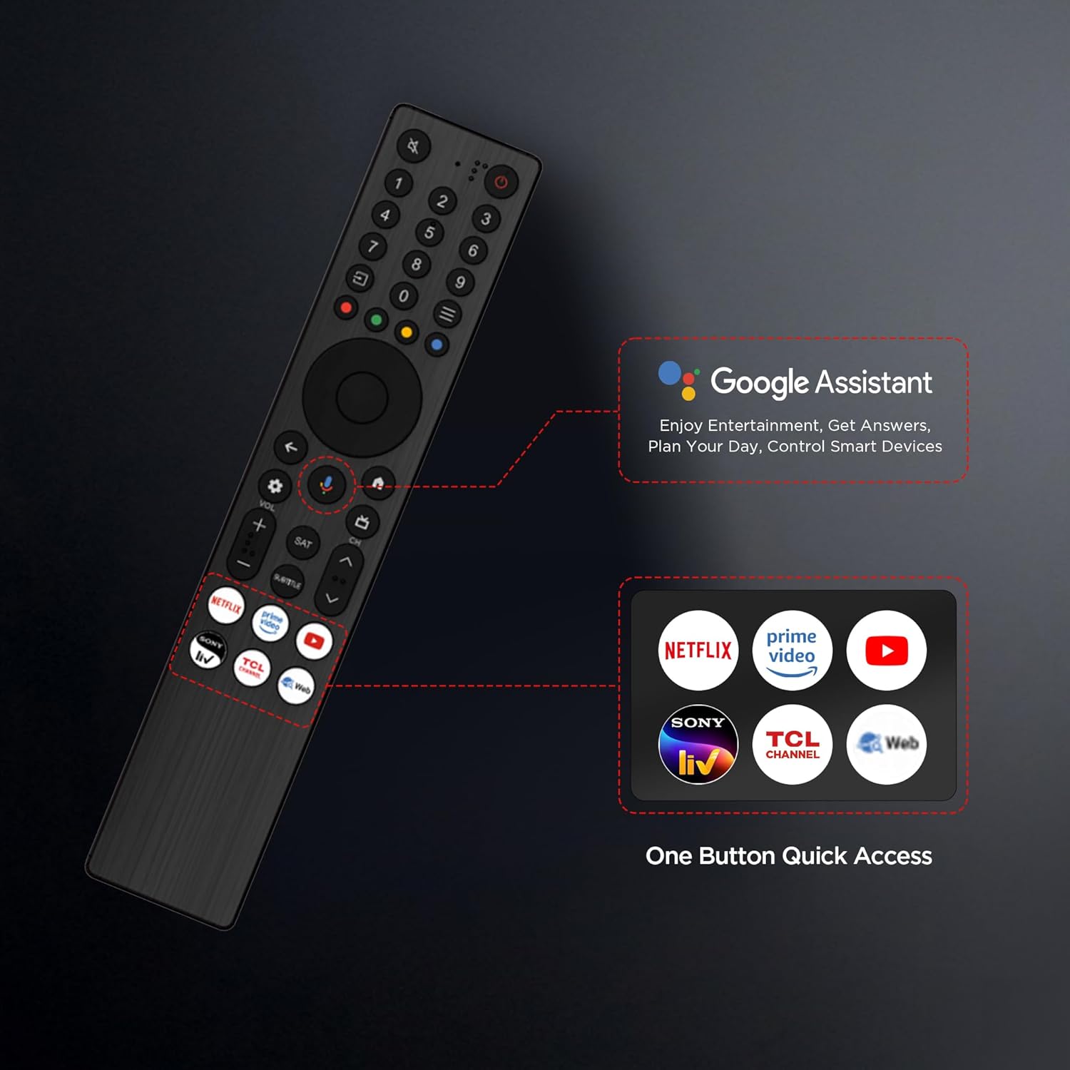 TCL TV 50 Inch S5K Full HD QLED Smart Google TV with vibrant butterfly design and smart features