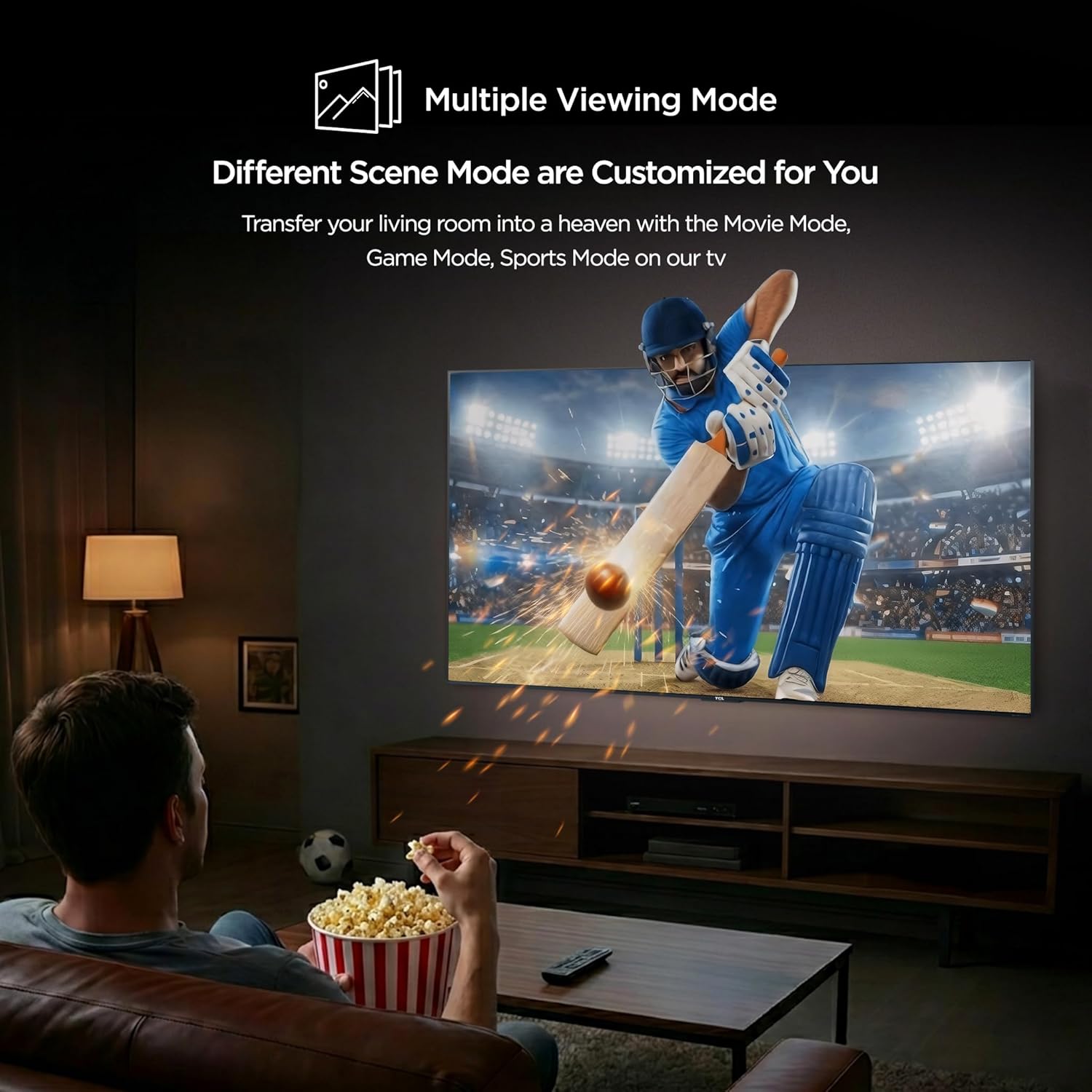 TCL TV 50 Inch S5K Full HD QLED Smart Google TV with vibrant butterfly design and smart features