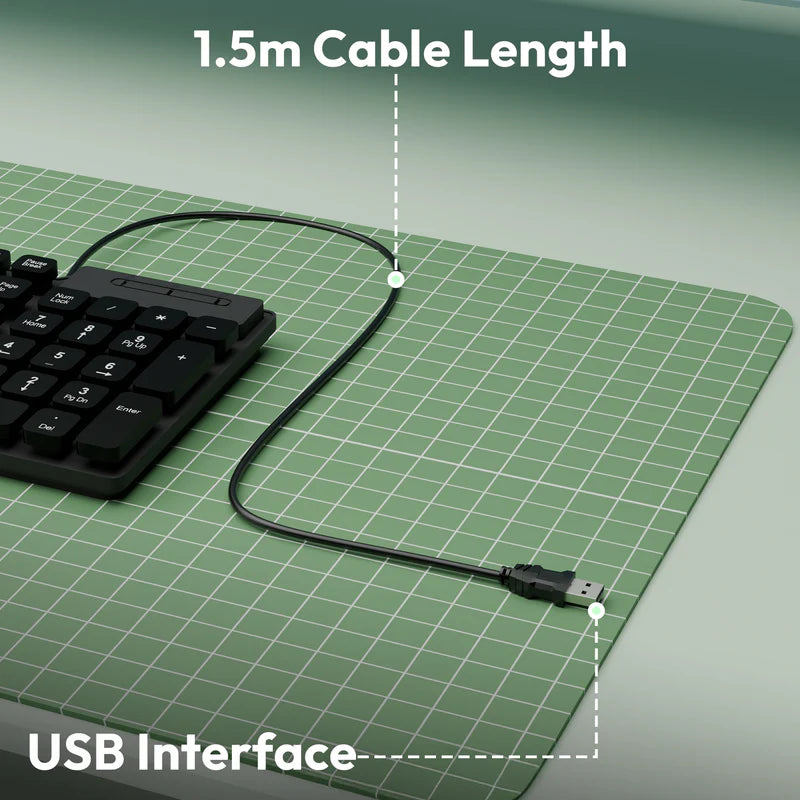 Zebronics K03 USB keyboard UV coated keys and plug and play connectivity