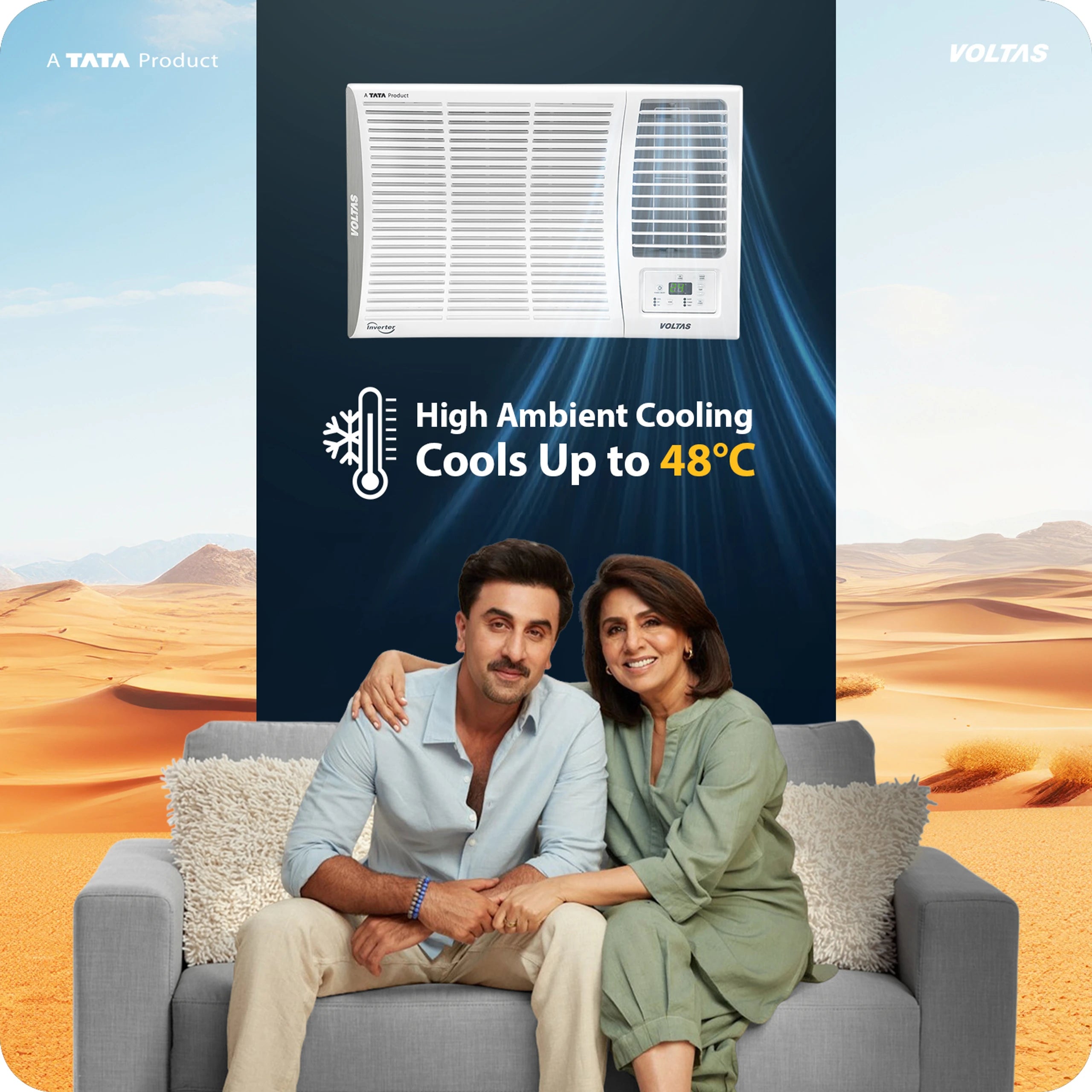 Voltas 1.5 Ton 2 Star Fixed Speed Window AC Vectra Series