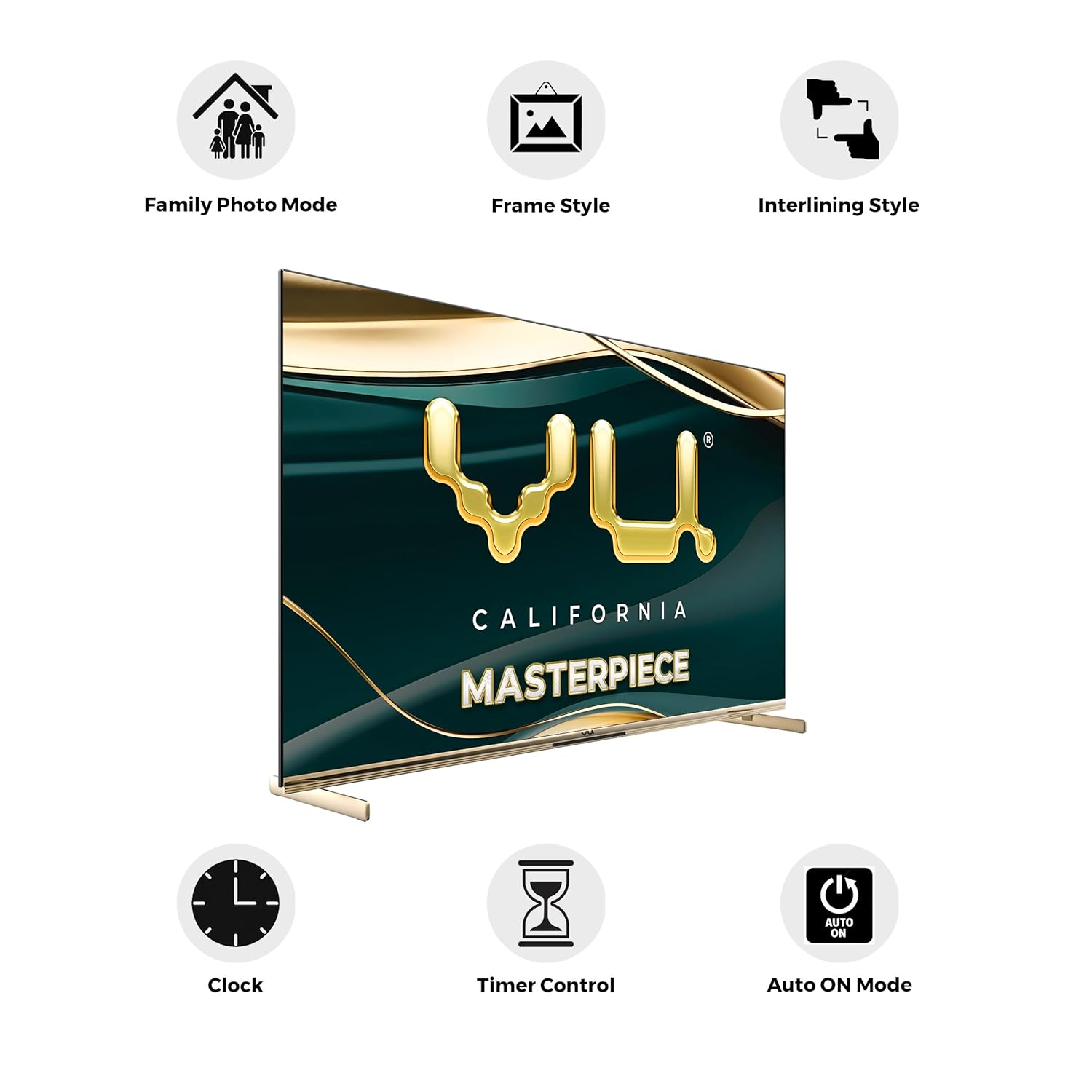 Vu 189cm (75 Inches) Masterpiece Frame Series 4K QLED Smart Google TV