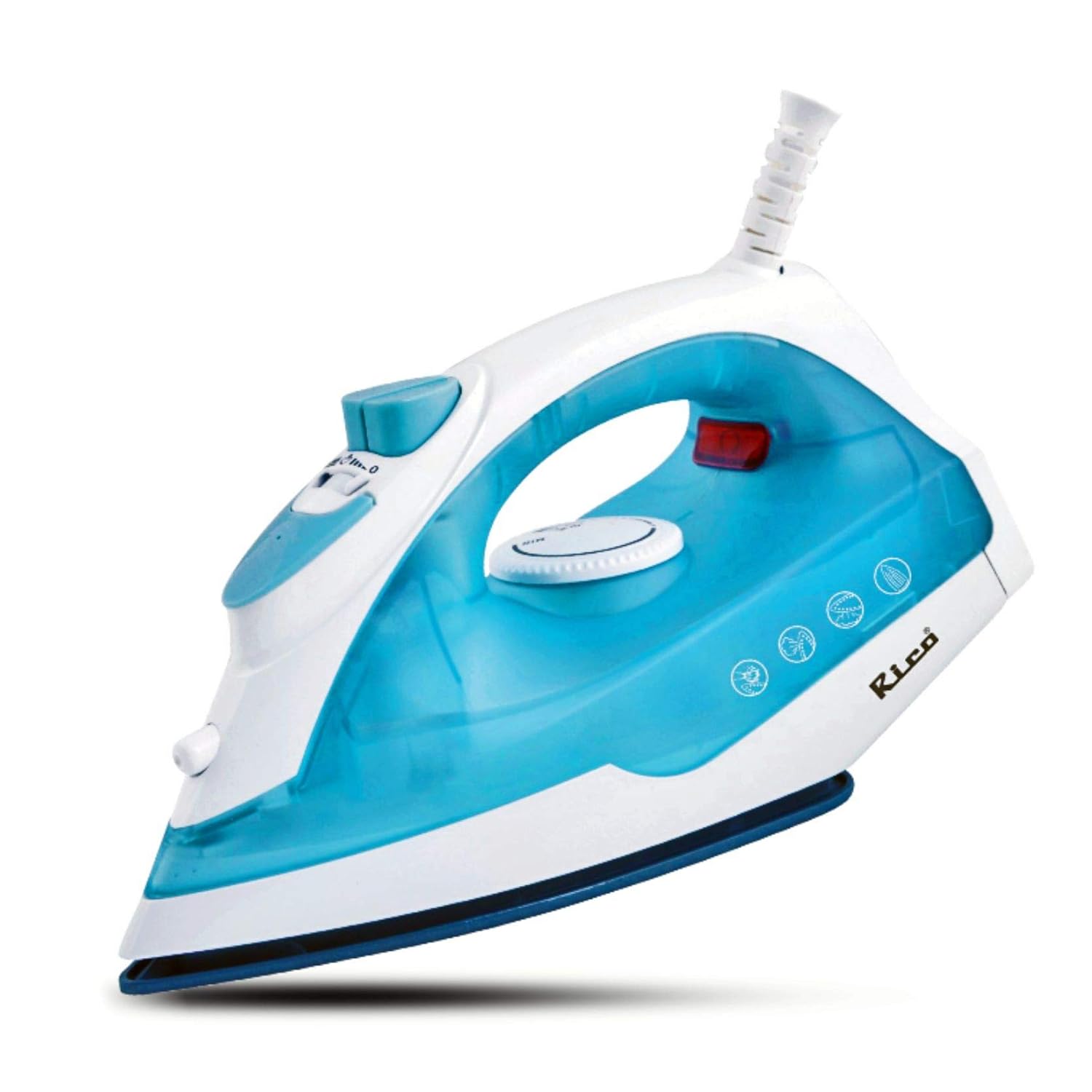 Rico Steam Iron | 1350 Watt | Light weight |Super Fast Heating | Protects Your Garments |Japanese Technology | 2 Year Replacement Warranty I Made In India (SI03)