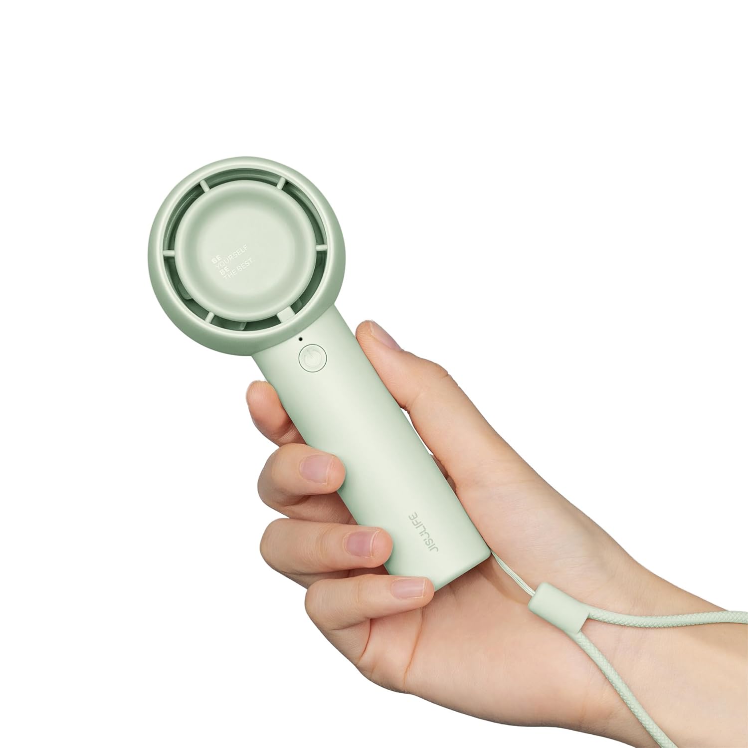 JISULIFE Handheld Fan Life5, Innovative Hidden Fan Blades Design, 4500mAh Mini Portable Fan 18H Max Cooling Time, USB Rechargeable Hand Fan, Personal Lash Fan for Makeup/Eyelash/Travel/Outdoor