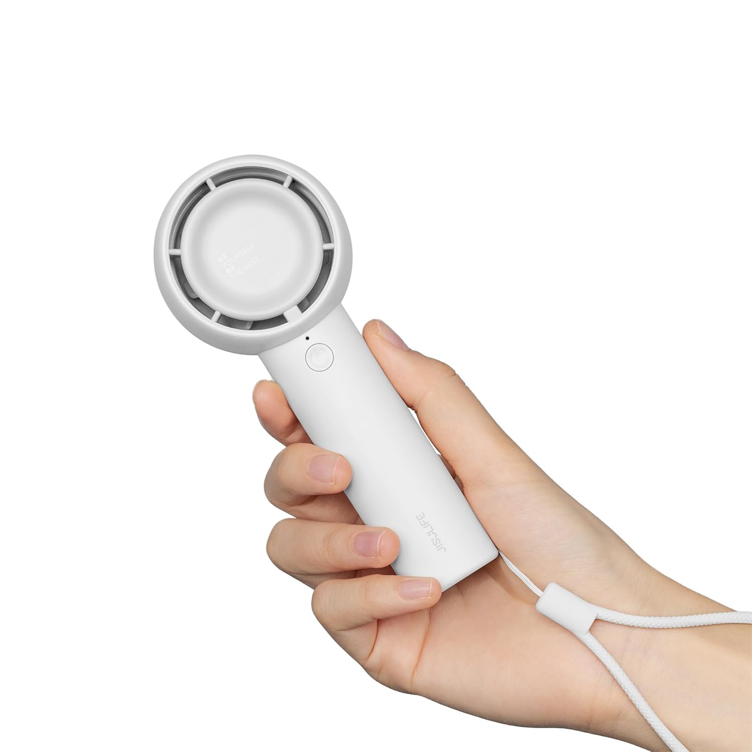 JISULIFE Handheld Fan Life5, Innovative Hidden Fan Blades Design, 4500mAh Mini Portable Fan 18H Max Cooling Time, USB Rechargeable Hand Fan, Personal Lash Fan for Makeup/Eyelash/Travel/Outdoor