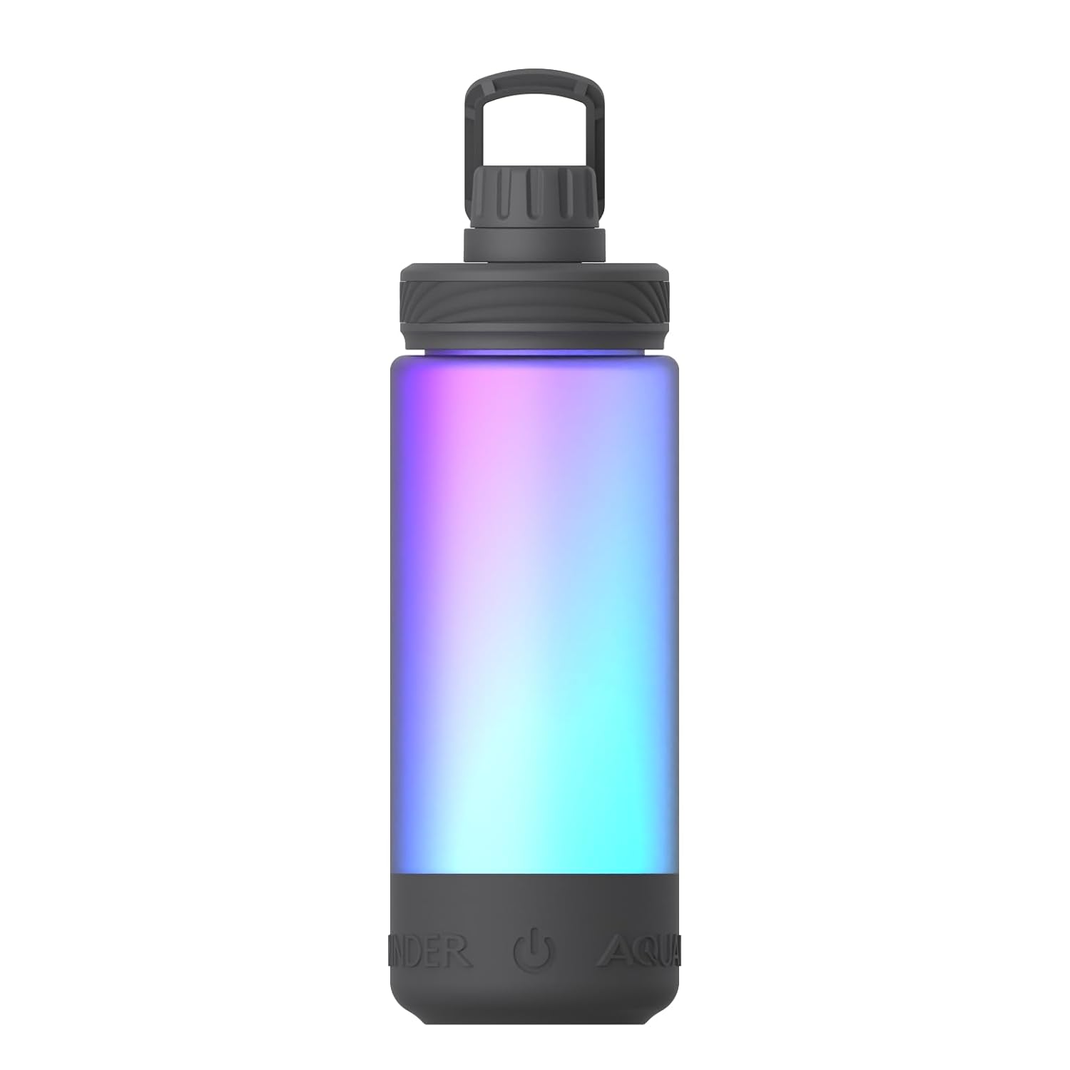 Aquaminder Smart Water Bottle Glows & Beeps to Remind You to Drink More 600 ml Chug Cap Bottle For Adults and Kids Perfect For Gift, Travel, Gym, Yoga, Hudson