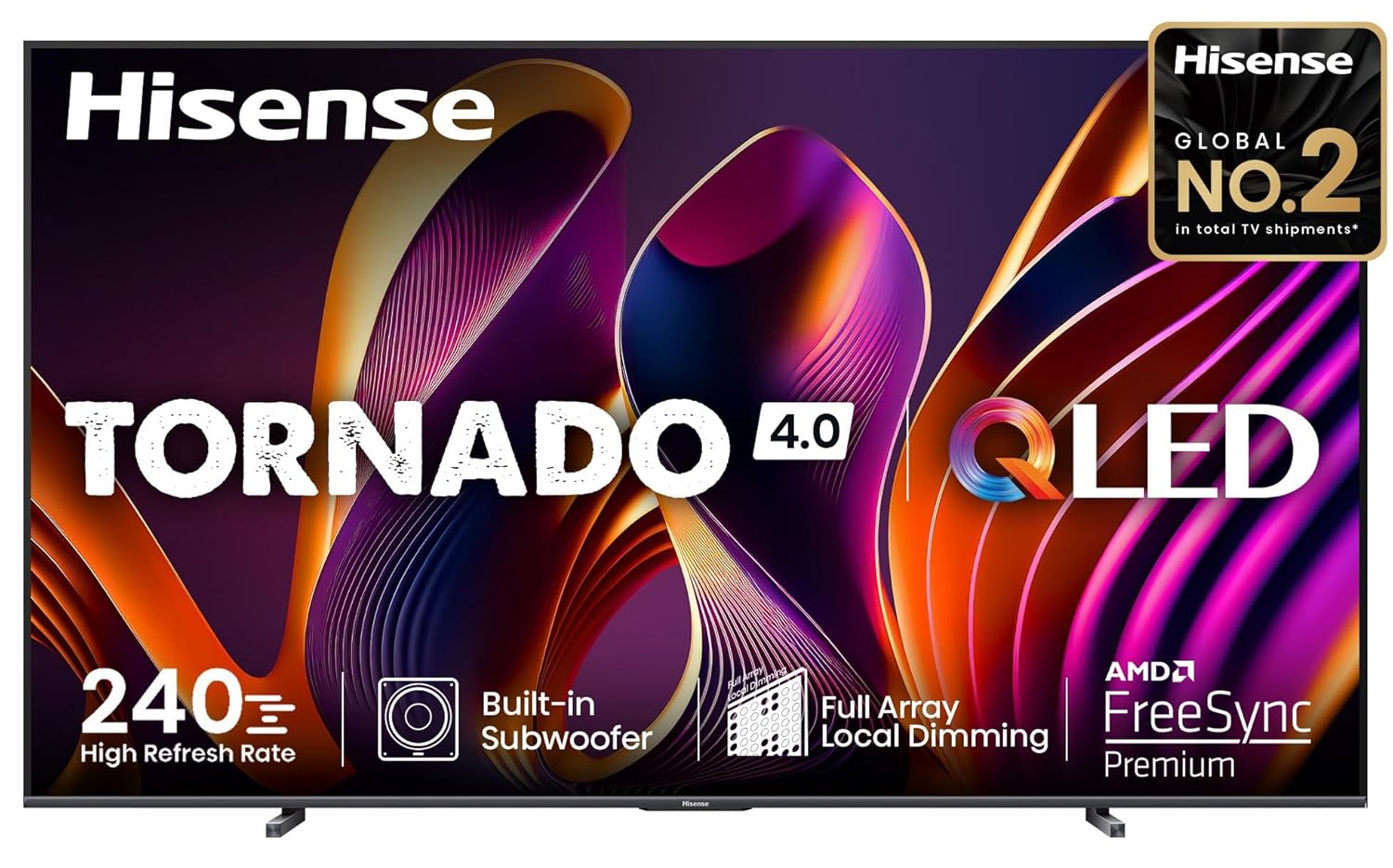 Hisense 254 cm (100 inches) Q7N Series 4K Ultra HD Smart QLED TV 100Q7N (Dark Grey) With 3 Year Warranty