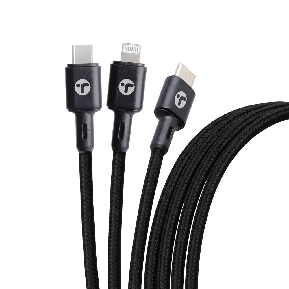 Toreto TOR-924N Dura Trio+ 3-in-1 Cable