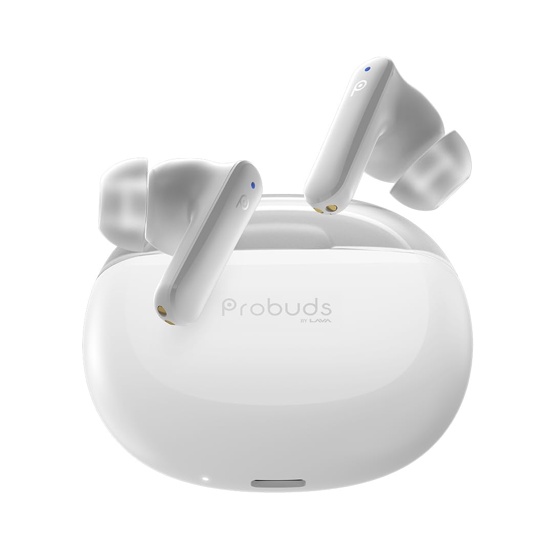 Probuds T31 Wireless Bluetooth Earbud - TWS (with Mic)| 35+ hrs Playtime | ENC | 35ms Low Latency | 10 min Fast Charge | Water Resistant (IPX4 Rated) | 10mm Driver | BT V5.3