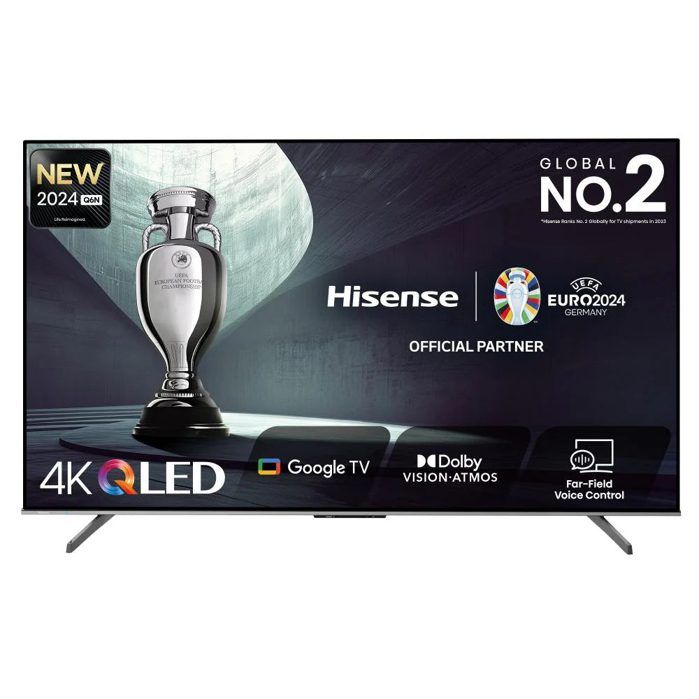 Hisense 127 cm (50 inch) Ultra HD (4K) Smart QLED TV, 50Q6N, Grey With 3 Year Warranty