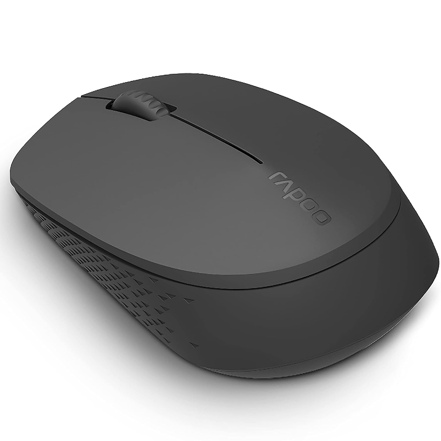 Rapoo M100 Ultra Silent Wireless Mouse with Bluetooth Multi-Device Connectivity Upto 3 Devices, Ergonomic Design, 1300 DPI & 10Mtr for PC/Laptop/MacBook/Tabletphones, 3 Years Warranty