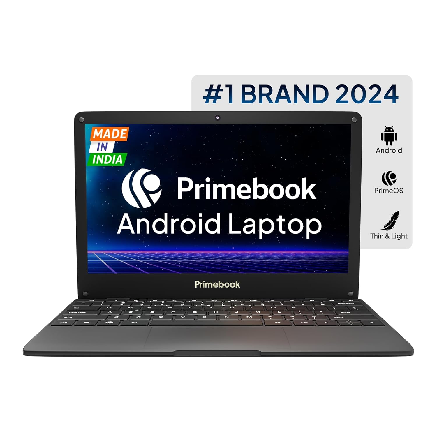 Primebook S WiFi- 2024(New) Android Based MediaTek MT8183 - (PrimeOS) Thin and Light Laptop (11.6 Inch- 1.065 Kg- Type C) (4GB/128GB eMMC Storage)
