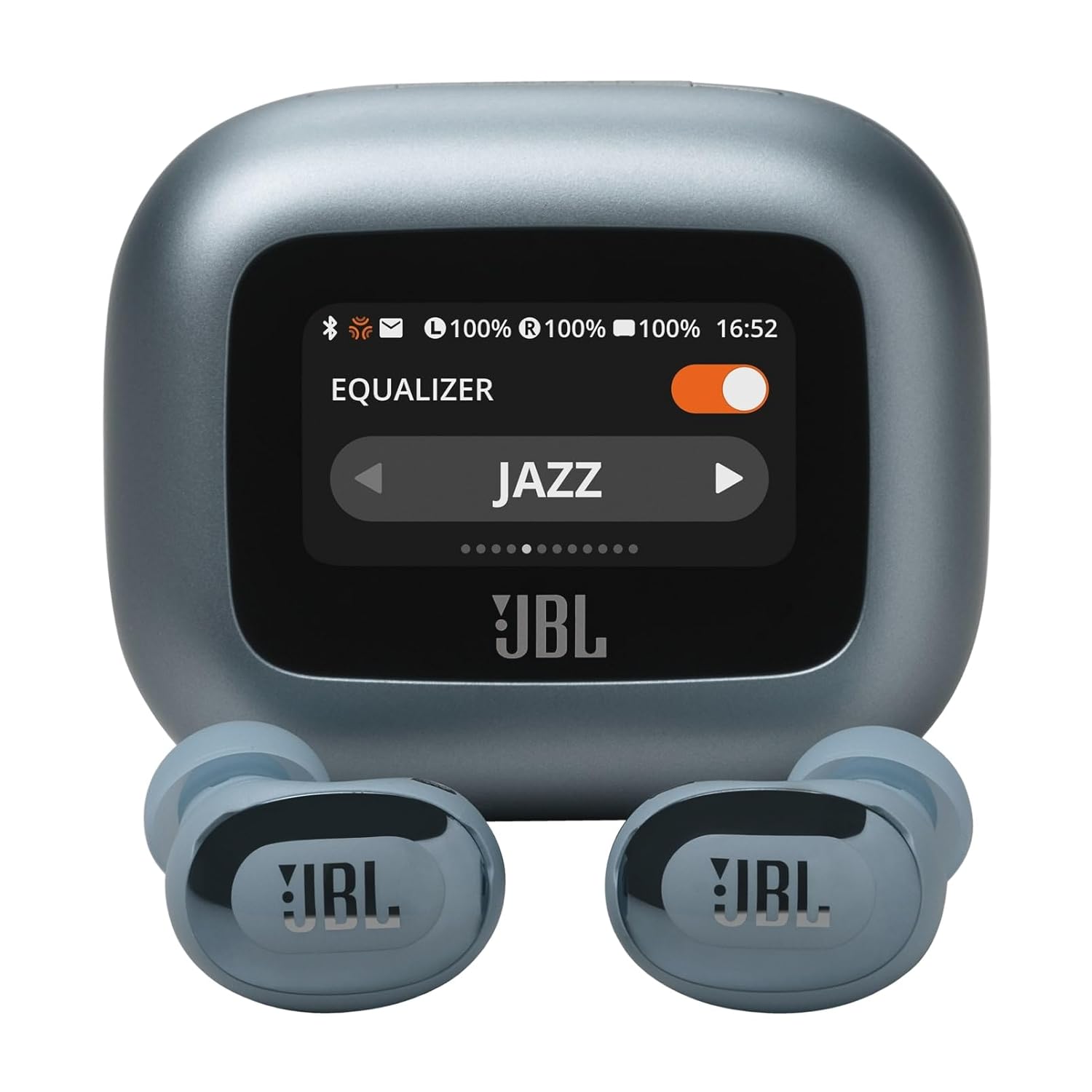 JBL New Launch Live Buds 3 TWS,Hi-Res Audio True ANC Earbuds,Smart Case with Touch Display,40H Playtime,Wireless Charging, 6 Mic,Multipoint Connection,IP55 Proof, Headphones App,Personi-Fi 3.0