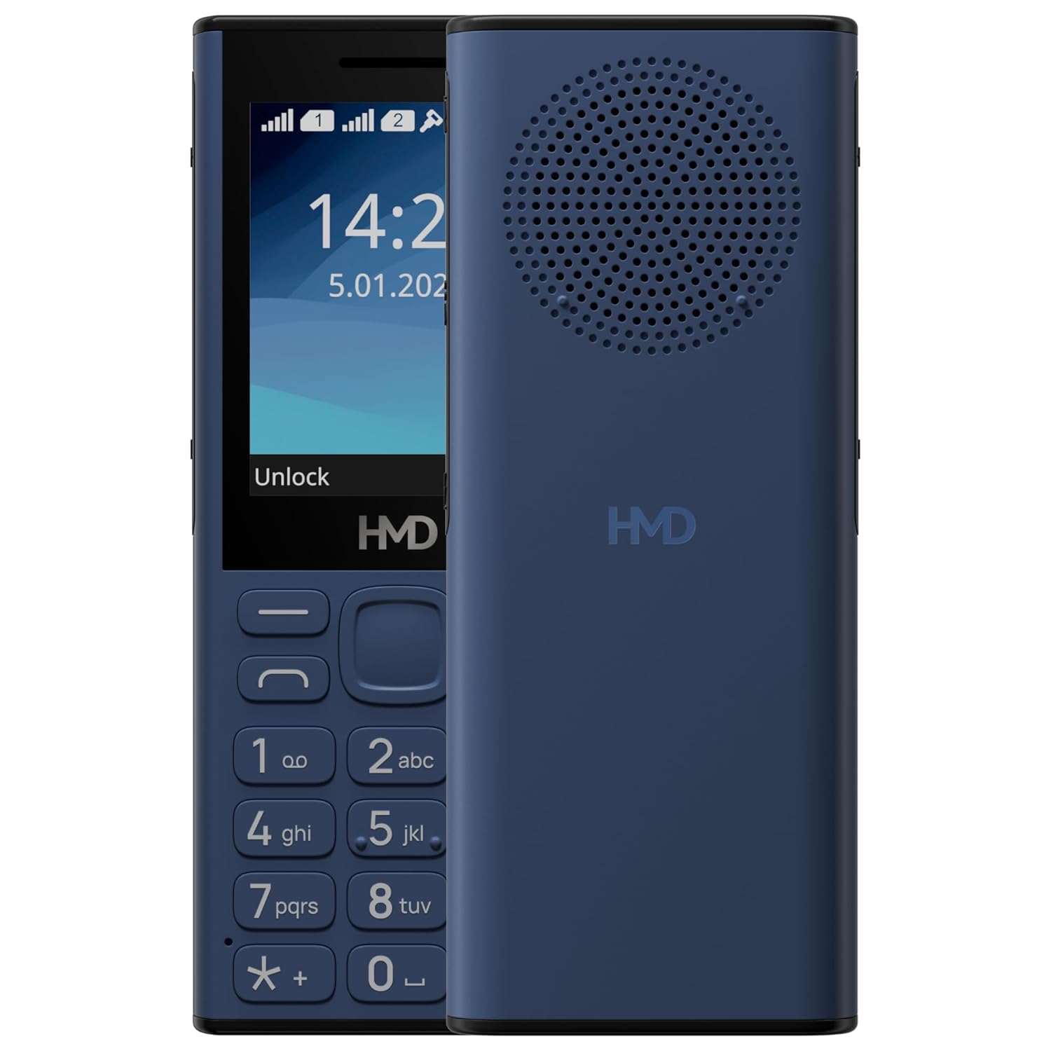 HMD 130 Music | Built-in Powerful Loud Speaker & Dedicated Music Buttons | Music Player and Wireless FM Radio | 2500 mAh Battery & Type C Fast Charger | Built-in UPI App