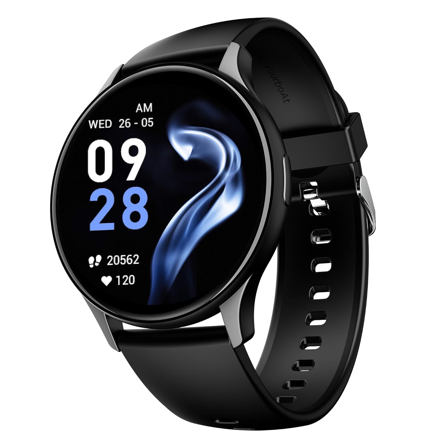 boAt Lunar Peak with 1.45" AMOLED Display, Advanced BT Calling, Always on Display, Cloud & Custom Watch Faces, in-Built Games, Stocks, SOS, IP67, Smart Watch for Men & Women