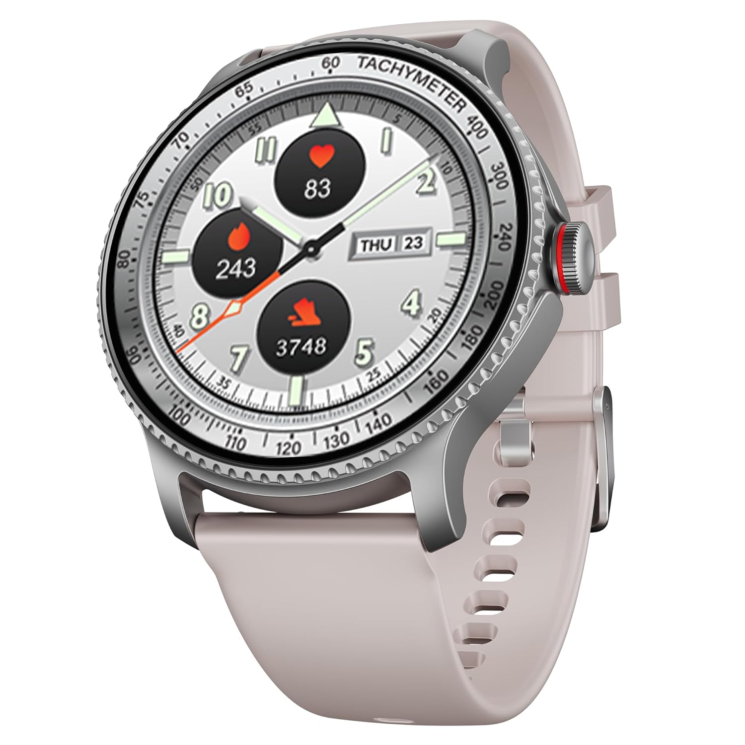 boAt Lunar Discovery w/ 1.39" (3.5 cm) HD Display, Turn-by-Turn Navigation, DIY Watch Face Studio, Bluetooth Calling, Emergency SOS, QR Tray, Smart Watch for Men & Women