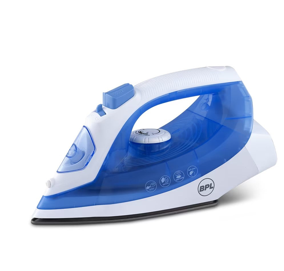 BPL Steam Iron – BSIG20212 | Powerful Steam, Non-Stick Soleplate, Smooth Ironing