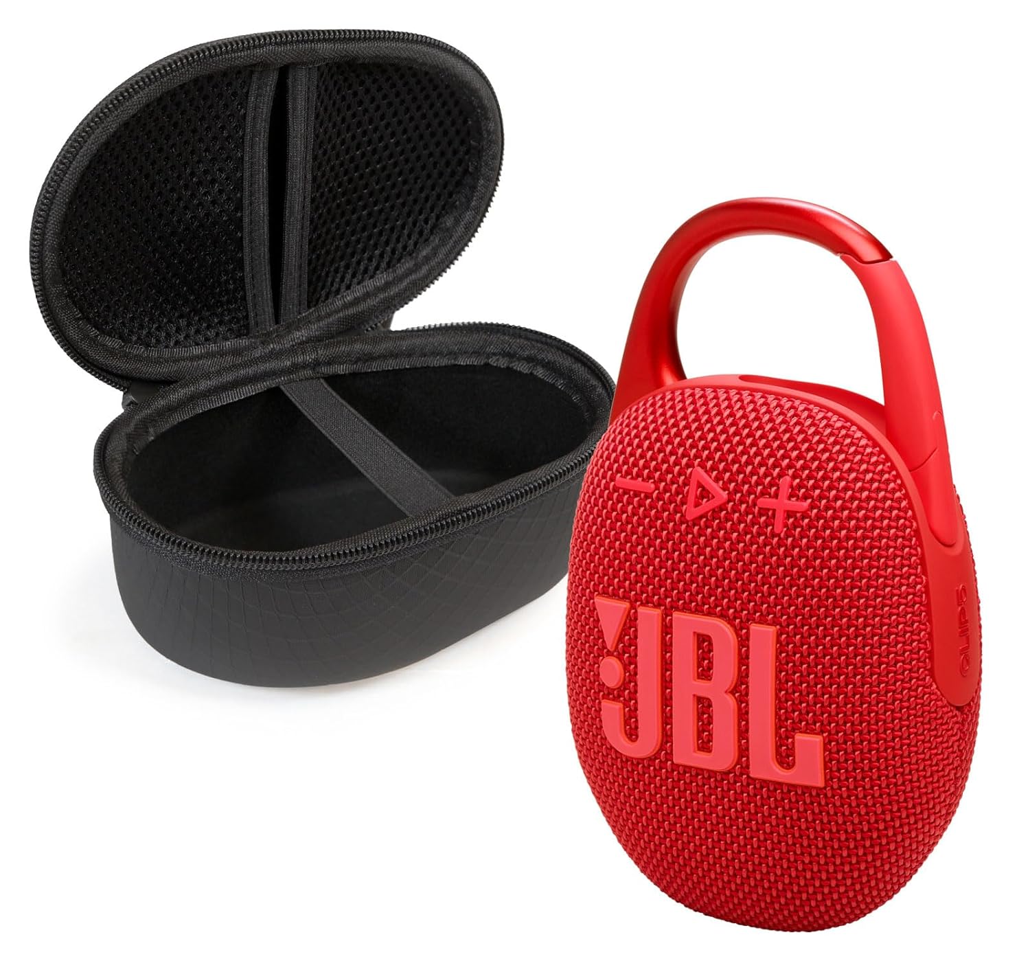 JBL Clip 5 Bluetooth Speaker and divvi! Protective Case