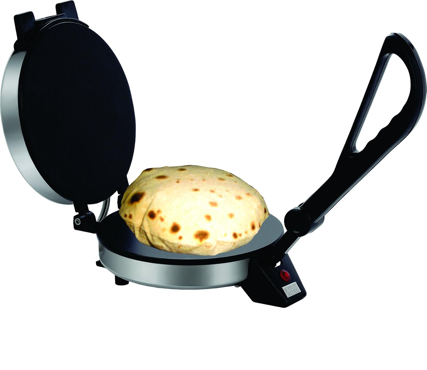 Rico Steel Automatic Roti Maker Machine (Black and Sliver)