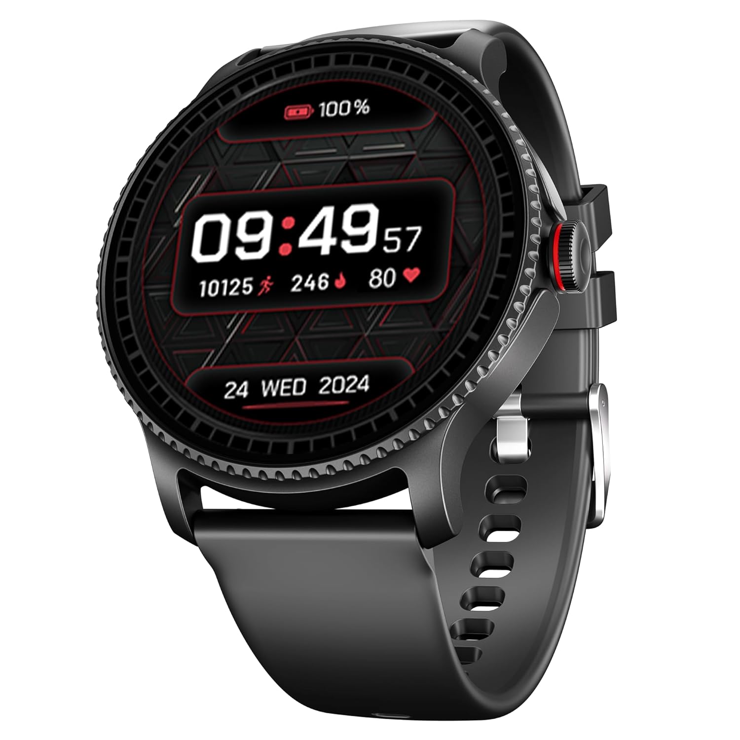 boAt Lunar Discovery w/ 1.39" (3.5 cm) HD Display, Turn-by-Turn Navigation, DIY Watch Face Studio, Bluetooth Calling, Emergency SOS, QR Tray, Smart Watch for Men & Women