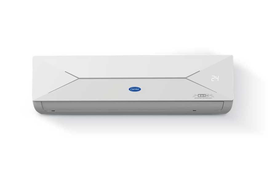 Carrier 1.5 Ton 3 Star Flexicool Inverter Split AC (Copper- Convertible 6-in-1 Cooling-Insta Cool & Smart Energy Display- 2024 Model-Xcel Edge Exi-CAI18CE3R34F0-White)
