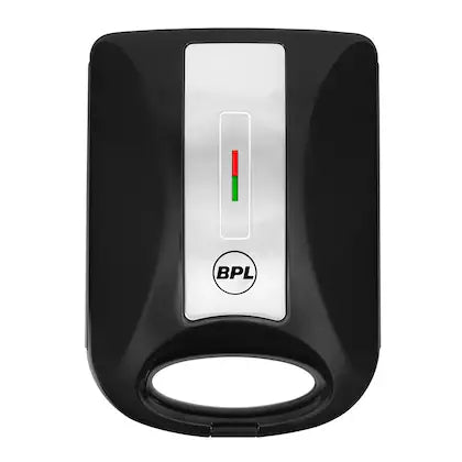 BPL 1200W 4-Slice Grill Sandwich Maker with Large Non-Stick Coating Plates, Cool Touch Handle with Lock, Ready Function LED Indicator