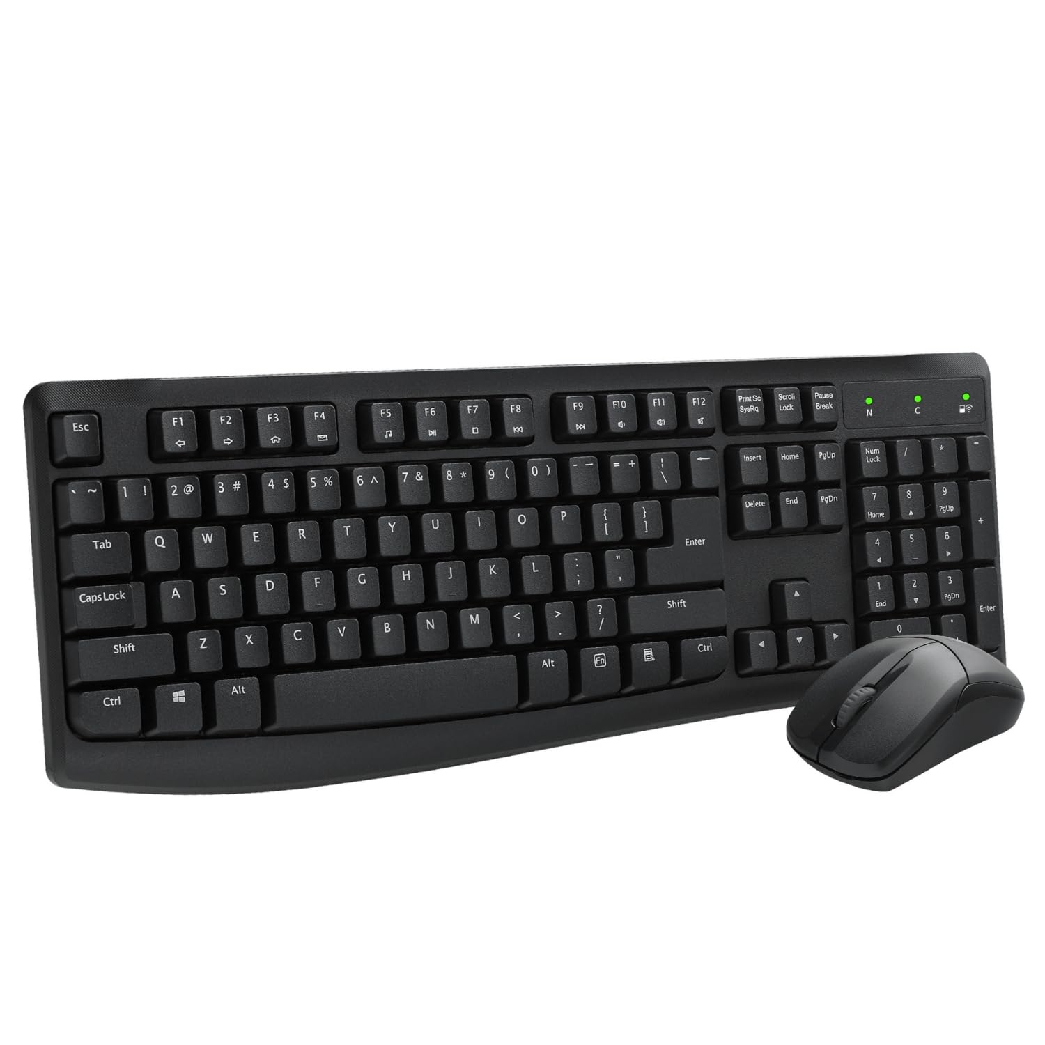 Rapoo X1800PRO Wireless Keyboard Mouse Combo,LED Indicator,Multimedia Keys, Spill-Resistant Design,12 Months Battery Life, 1000 DPI Tracking Engine, Plug-and-Forget Nano Receiver, 3 Year Warranty