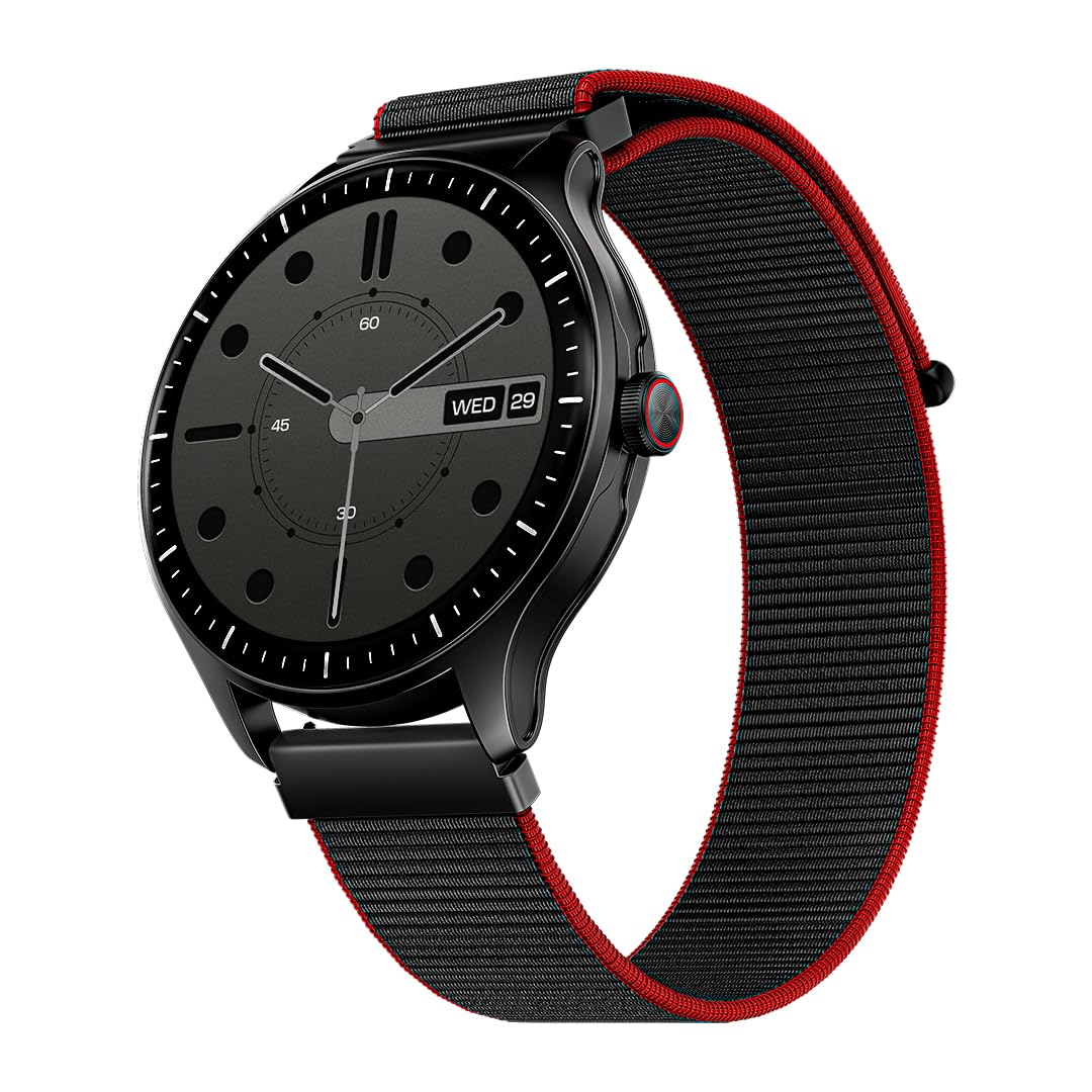 boAt Valour Watch 1 GPS, Advanced X2 Chip,6-Axis Motion 360° Tracking Sensor,15 Days Battery, 1.43" AMOLED Display w/Gorilla Glass, AI Based Auto Gym, GPS, Smart Watches for Men & Women