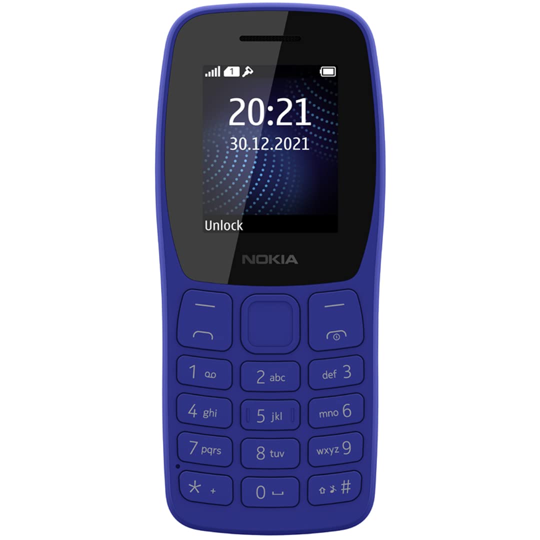 Nokia 105 Classic | Single SIM Keypad Phone with Built-in UPI Payments, Long-Lasting Battery, Wireless FM Radio | Without Charger