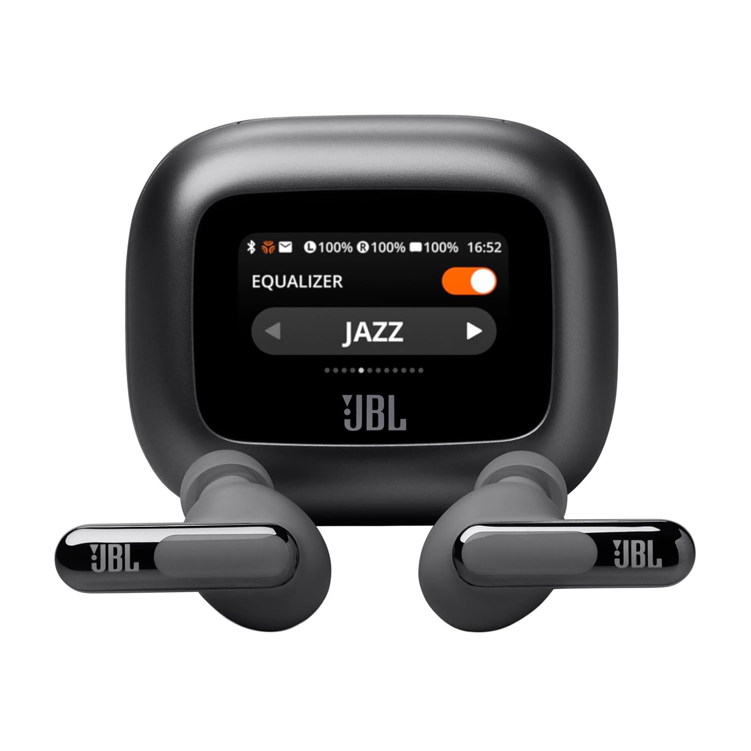 JBL New Launch Live Beam 3 TWS,Hi-Res Audio True ANC Earbuds,Smart Case with Touch Display,48H Playtime,Wireless Charging,6 Mic,Multipoint Connection,Ip55 Proof, Headphones App,Personi-Fi 3.0