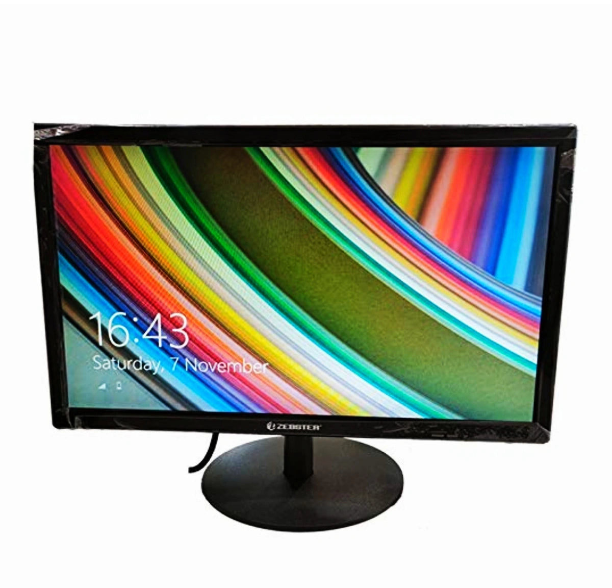 Zebronics Zebster ZE19HD 19 inch LED Monitor display with vibrant colors and sleek design.