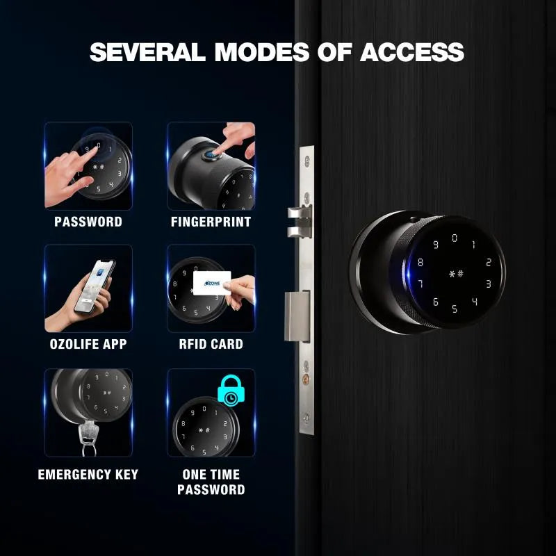 Black Smart Bluetooth Internal Lock