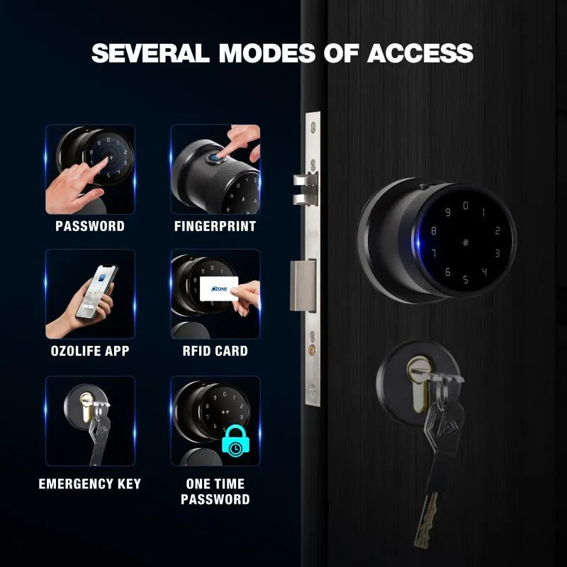 Black Smart Bluetooth Internal Lock