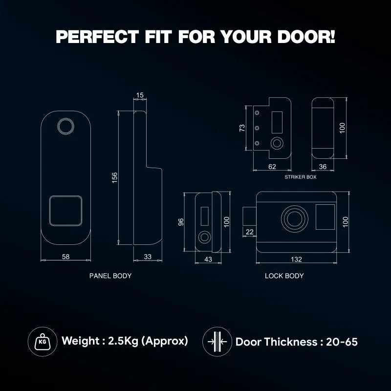 Smart Wi-Fi Rim Lock