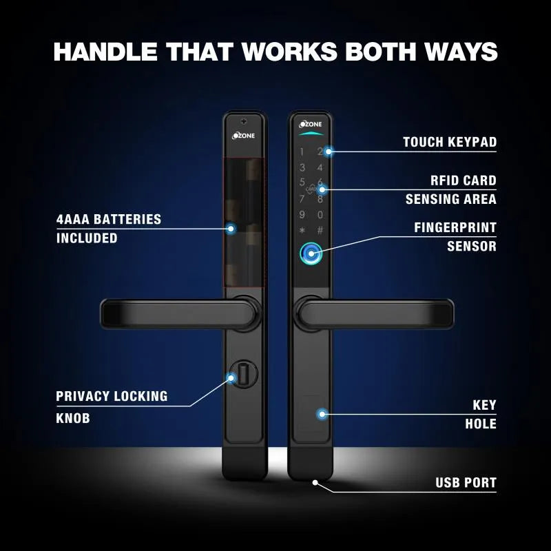 Narrow Style Fingerprint Lock