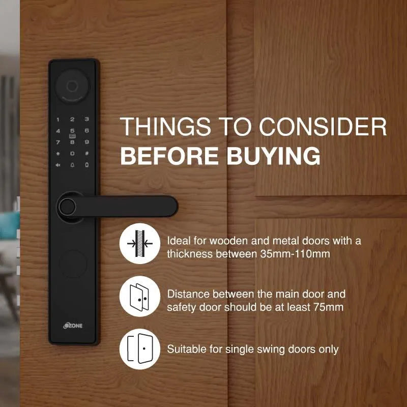 Black Smart Wi-Fi External Lock