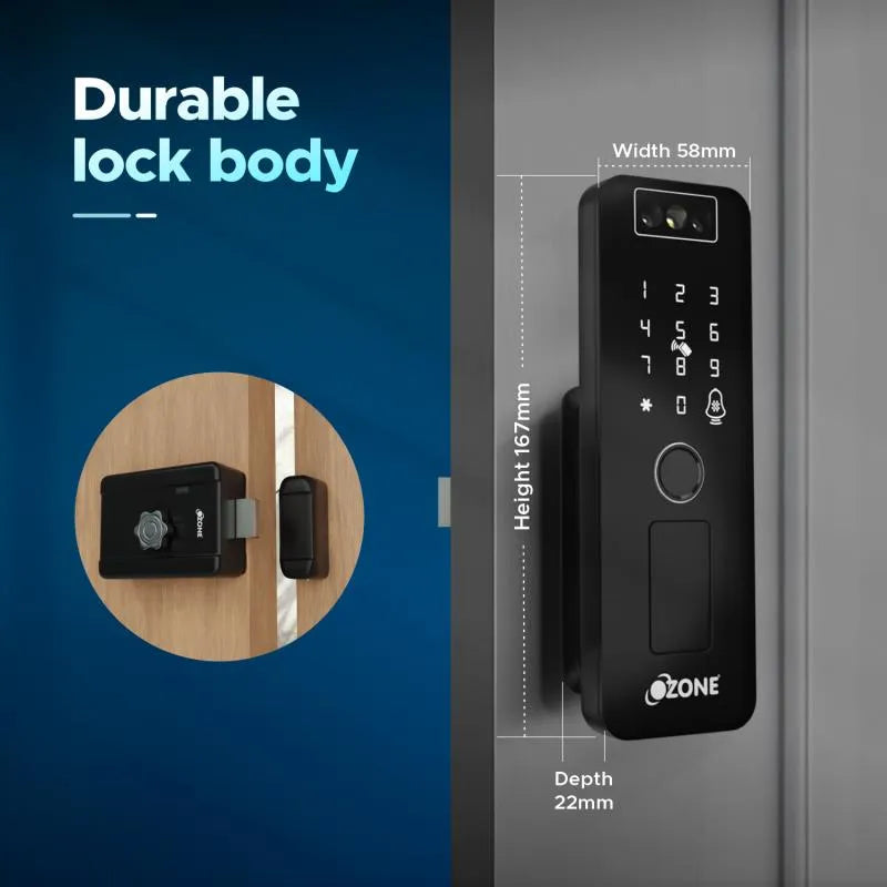3D Facial Recognition Rim Lock